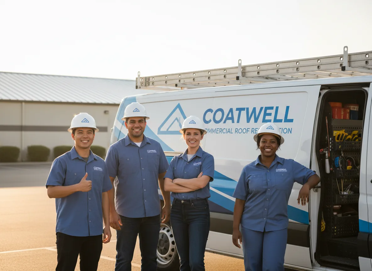 Commercial roof coating company in Meridale, NY